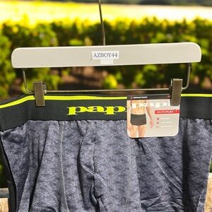 Papi Men's Grey & Black Brazilian Trunks